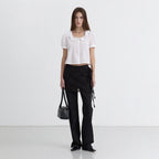DUNST FRILL COLLARED BLOUSE WHITE_UDBL5B225WT