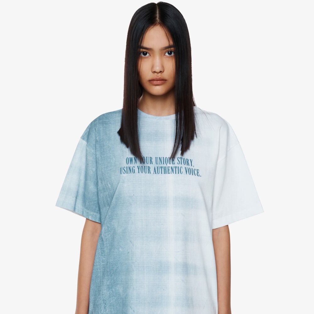 YCH ONW YOUR UNIQUE STORY-PRINT TSHIRT WHITE (F24TO9181WH)
