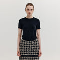 EENK EENK XESLEY Short Sleeve Bustier T-shirt - Black
