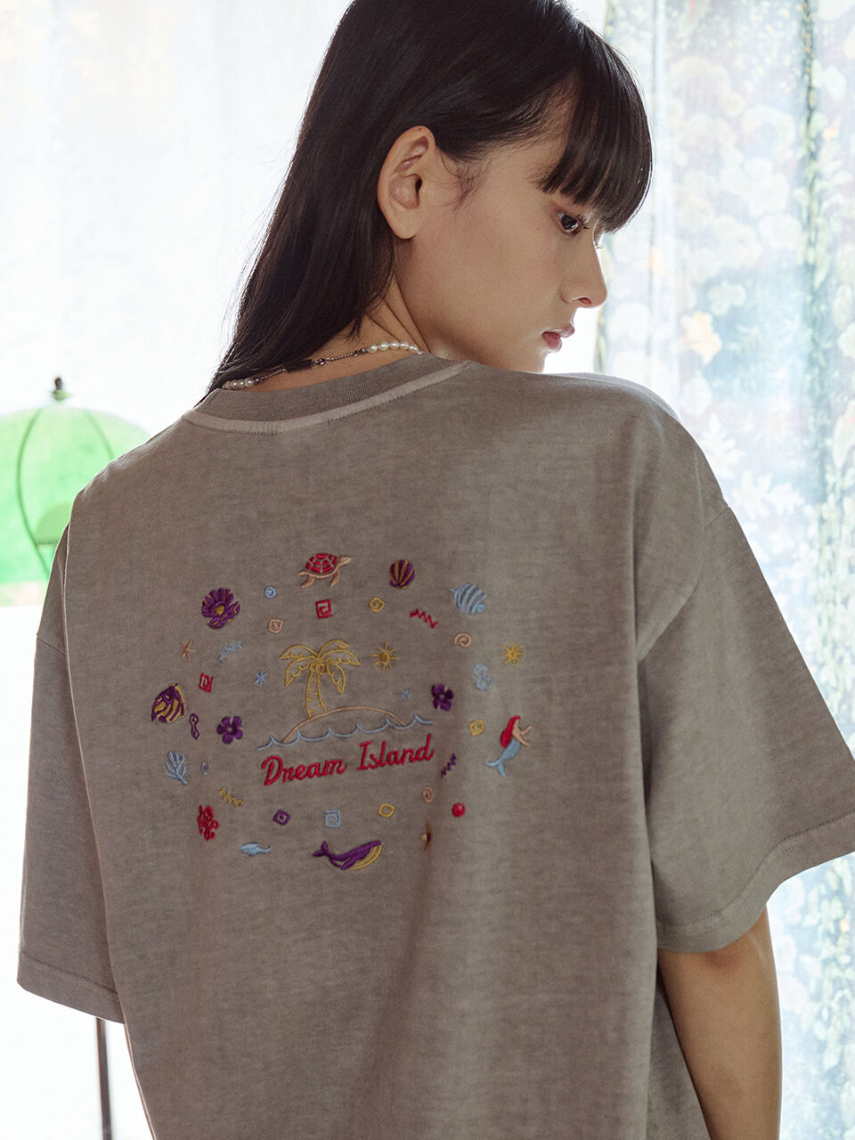 CPGN Dream Island Pigment Short Sleeve T-Shirt Ghost Gray