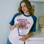 GREENBUTTER 1908's Club Logo Raglan Tee (Blue)
