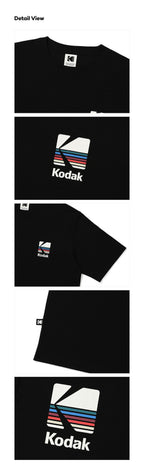 KODAK APPAREL Rainbow Sorona Short Sleeve T-Shirt BLACK