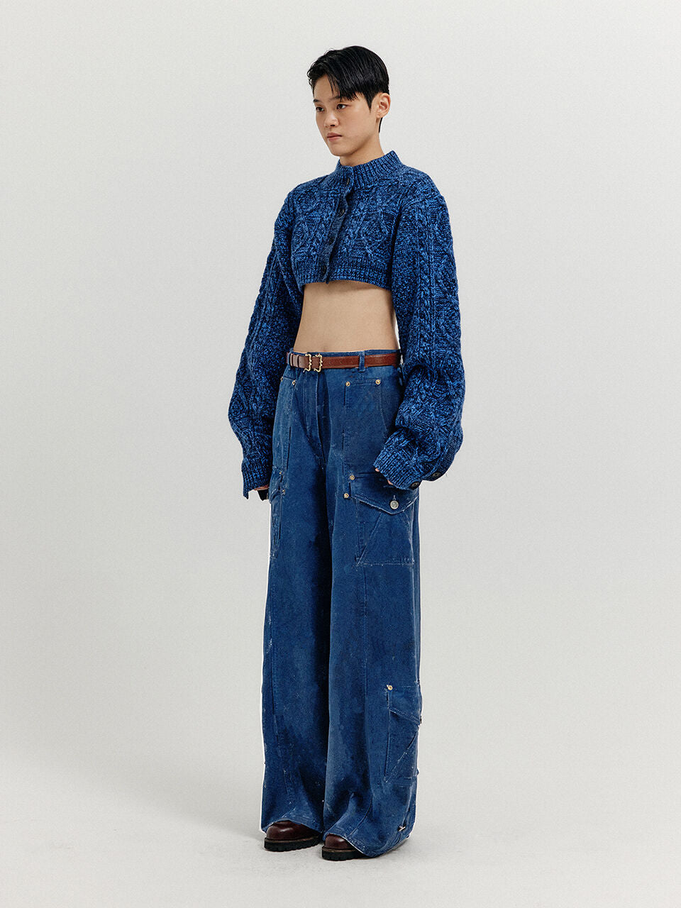 EENK EENK Cargo Denim Pants - Blue