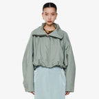 YCH FLAT COLLAR ZIP-UP COTTON JACKET KHAKI (F24OT0131KK)