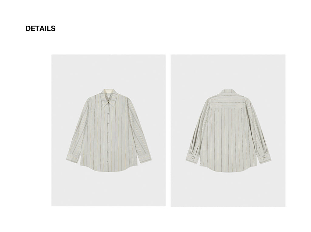 LOW CLASSIC STRIPE CLASSIC SHIRT_BLUE_LW251SH02BL