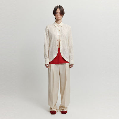 EENK XEBLE Two-Tuck Pants - Ivory
