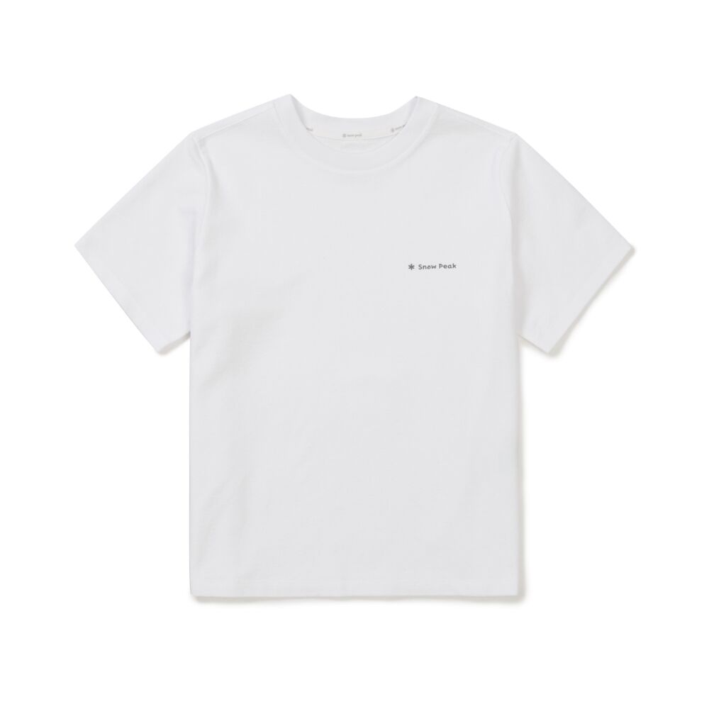 SNOWPEAK APPAREL Sorona Women's Semi Crop Short Sleeve T-Shirt White (S26MWFTS05)