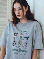 CPGN Sweet Bouquet Short Sleeve T-shirt Gray