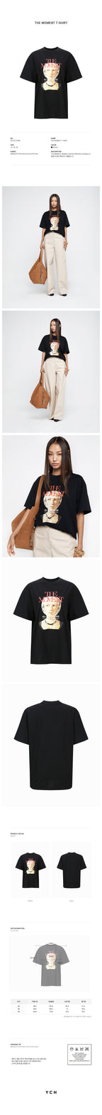 YCH THE MOMENT T-SHIRT BLACK (R25TS11191BK)