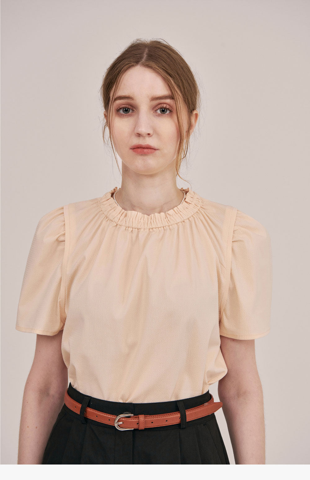 L'AUTRE DE MIN [Add color] Lautre Jane Puff Butter Blouse