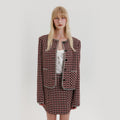 EENK Tweed Short Jacket - Red