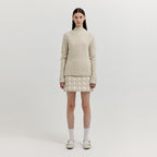 EENK XOPO Quilted Mini Skirt - Ivory