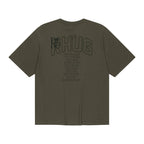 UNIVERSE GARMENT Happy Family Crop T-Shirt_BROWN