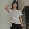 KNOWN BETTER Side tuck strap T-shirt [KNSS03TS08]_Ivory