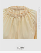 L'AUTRE DE MIN [Add color] Lautre Jane Puff Butter Blouse