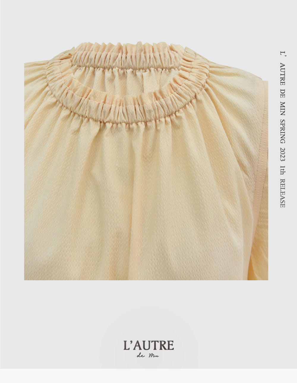 L'AUTRE DE MIN [Add color] Lautre Jane Puff Butter Blouse