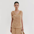 EENK V-Neck Sleeveless - Beige