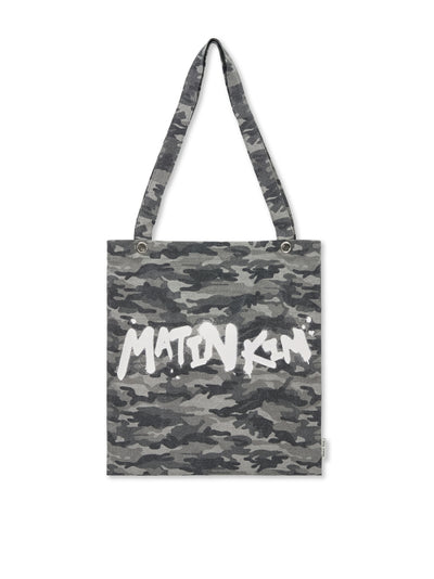 MATIN KIM Camouflage Ecobag in Grey