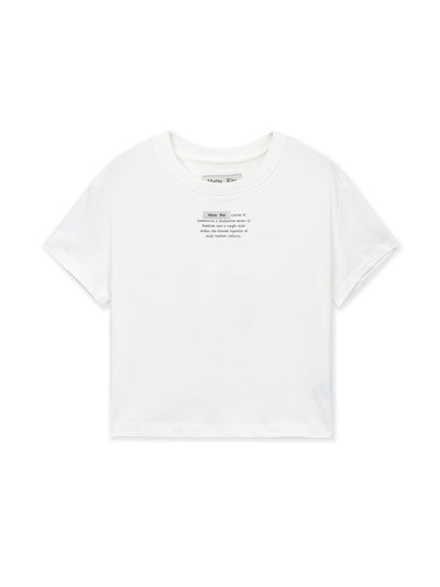 MATIN KIM T-Shirt Crop Top