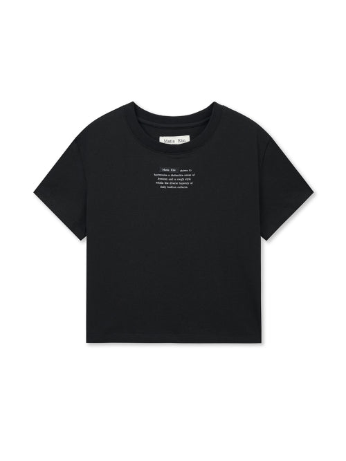 MATIN KIM MATIN KIM T-Shirt Crop Top