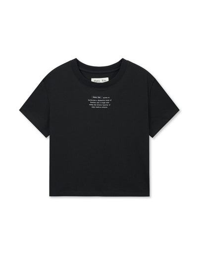 MATIN KIM T-Shirt Crop Top
