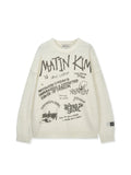 MATIN KIM MATIN KIM GRAFFITI ARTWORK KNIT PULLOVER