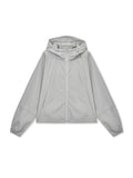 MATIN KIM MATIN KIM Cropped Back Logo Hoody Wind Breaker