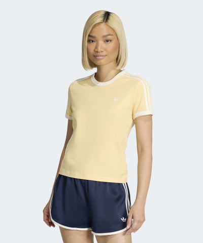 ADIDAS 3-Stripe Slim T-shirt - Orange Tint