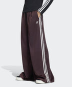 ADIDAS ADIDAS Satin Wide Leg Track Pants - Shadow Brown