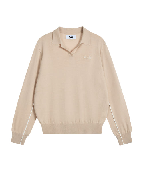 EMIS EMIS T-Shirt Collar Knit Top