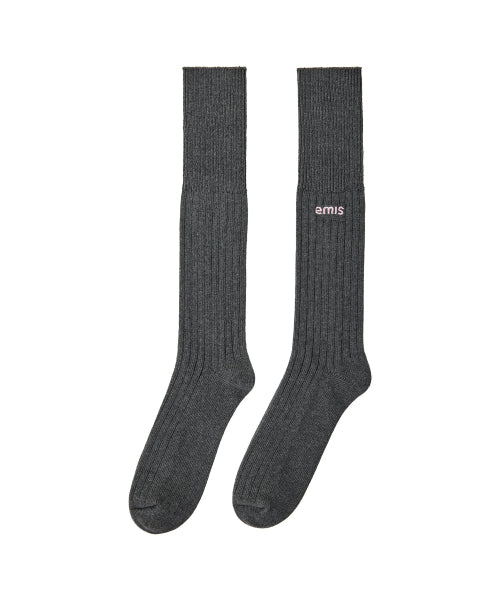 EMIS EMIS TWO-WAY RIBBED SOCKS Charcoal