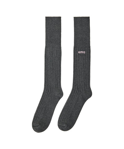 EMIS TWO-WAY RIBBED SOCKS Charcoal
