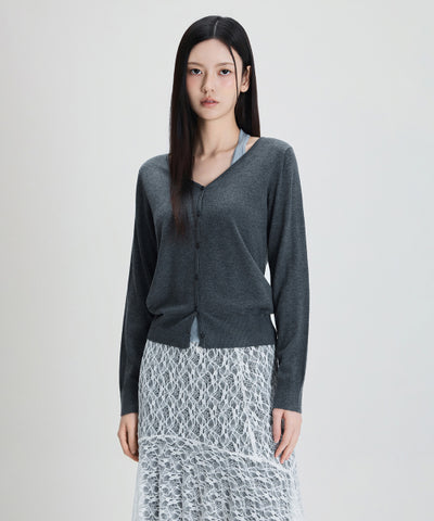 MIXXO Cardigan Halterneck Layered Loose Fit