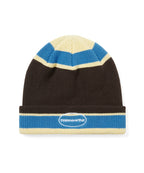 THISISNEVERTHAT THISISNEVERTHAT E/T-Logo Multi Striped Beanie Brown