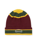 THISISNEVERTHAT THISISNEVERTHAT E/T-Logo Multi Striped Beanie Burgundy