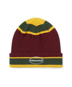 THISISNEVERTHAT THISISNEVERTHAT E/T-Logo Multi Striped Beanie Burgundy