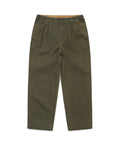 THISISNEVERTHAT THISISNEVERTHAT Double Pleated Wide Pant Dark Olive
