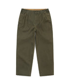 THISISNEVERTHAT THISISNEVERTHAT Double Pleated Wide Pant Dark Olive