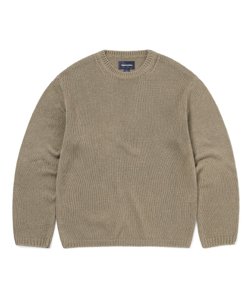 THISISNEVERTHAT THISISNEVERTHAT Sweatshirt Loose Gauge Knit Light Brown