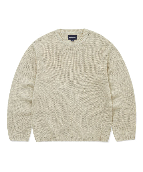 THISISNEVERTHAT THISISNEVERTHAT Loose Gauge Knit Crew Dusty Ivory