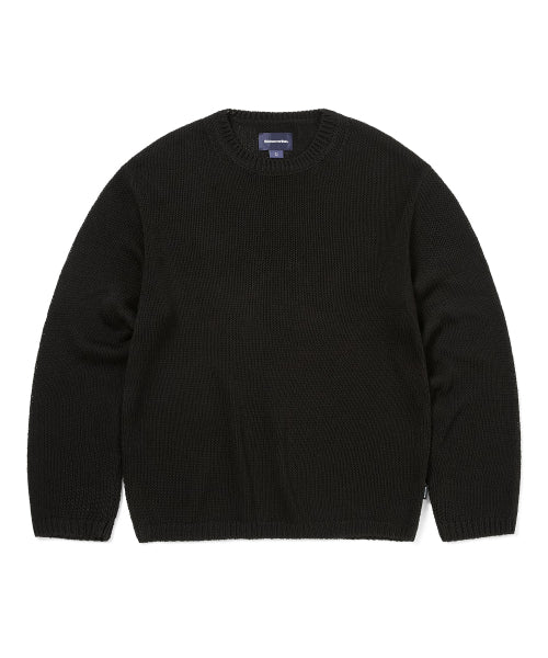 THISISNEVERTHAT THISISNEVERTHAT Sweatshirt Loose Gauge Knit Black