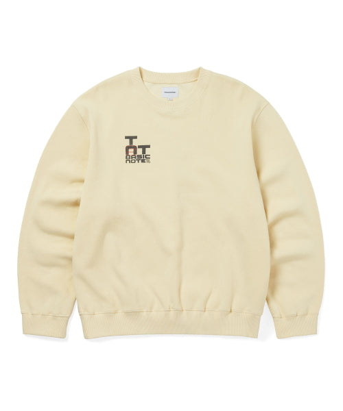 THISISNEVERTHAT THISISNEVERTHAT Basic Note Crewneck Pale Lemon