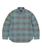 THISISNEVERTHAT THISISNEVERTHAT Flannel Check Shirt Teal