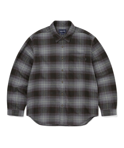 THISISNEVERTHAT THISISNEVERTHAT Flannel Check Shirt Off Black
