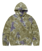 THISISNEVERTHAT THISISNEVERTHAT Crochet Knit Zip Hoodie Olive Green