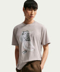 NIKE NIKE T-Shirt M - College Gray:Off White