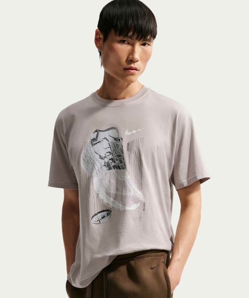NIKE NIKE T-Shirt M - College Gray:Off White
