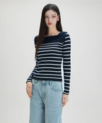 MIXXO MIXXO Off-shoulder Slim Pullover C