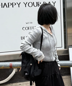 MIXXO MIXXO Hoodie Wrap Cardigan