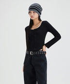 MIXXO MIXXO T-Shirt Lace-up Cut